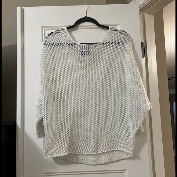 Shimmery Open-weave Sweater - Picture 2 of 5